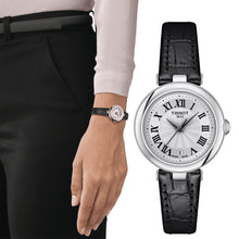 Load image into Gallery viewer, Tissot Bellissima Small Lady Silver Dial Black Leather Strap Watch For Women - T126.010.16.013.00