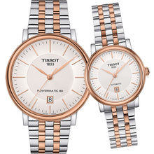 Load image into Gallery viewer, Tissot Carson Premium Powermatic 80 White Dial Two Tone Steel Strap Watch For Men - T122.407.22.031.01