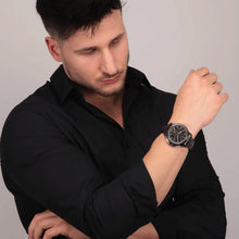 Load image into Gallery viewer, Maserati Successo Solar Black Dial Grey Steel Strap Watch For Men - R8873645001