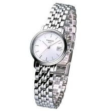 Load image into Gallery viewer, Tissot T Classic Desire White Dial Silver Steel Strap Watch for Women - T52.1.281.31