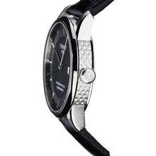 Load image into Gallery viewer, Tissot T Classic Luxury Powermatic 80 Black Dial Black Leather Strap Watch For Men - T086.408.16.051.00