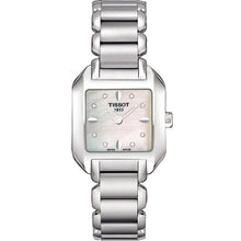 Load image into Gallery viewer, Tissot T Wave Diamonds Mother of Pearl Dial Silver Steel Strap Watch for Women - T02.1.285.74