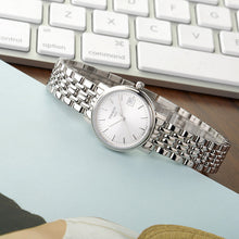 Load image into Gallery viewer, Tissot T Classic Desire White Dial Silver Steel Strap Watch for Women - T52.1.281.31