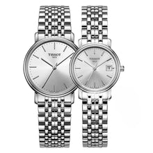 Load image into Gallery viewer, Tissot T Classic Desire White Dial Silver Steel Strap Watch for Women - T52.1.281.31