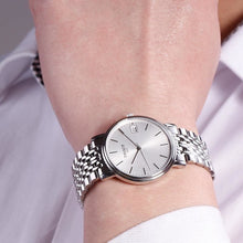 Load image into Gallery viewer, Tissot T Classic Desire White Dial Silver Steel Strap Watch for Women - T52.1.281.31
