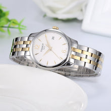 Load image into Gallery viewer, Tissot T Classic Tradition White Dial Two Tone Mesh Bracelet Watch for Women - T063.210.22.037.00
