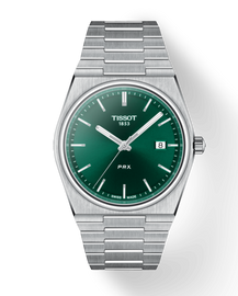 Tissot PRX Green Dial Silver Steel Strap Watch For Men - T137.410.11.091.00