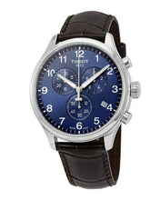 Load image into Gallery viewer, Tissot Chrono XL Classic Blue Dial Brown Leather Strap Watch For Men - T116.617.16.047.00