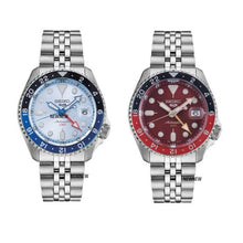 Load image into Gallery viewer, Seiko 5 Sports Automatic GMT SKX Sports Style Asia Exclusive Limited Edition Ice Blue Dial Silver Steel Strap Watch For Men - SSK029K1