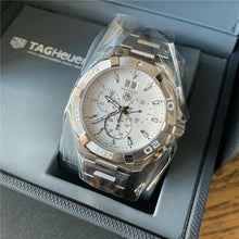Load image into Gallery viewer, Tag Heuer Aquaracer White Dial Silver Steel Strap Watch for Men - CAY1111.BA0927