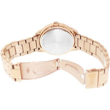 Load image into Gallery viewer, Bulova Crystal Silver Dial Rose Gold Steel Strap Watch for Women - 97N101