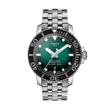 Load image into Gallery viewer, Tissot Seastar 1000 Powermatic 80 Green Dial Silver Steel Strap Watch For Men - T120.407.11.091.01