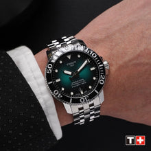 Load image into Gallery viewer, Tissot Seastar 1000 Powermatic 80 Green Dial Silver Steel Strap Watch For Men - T120.407.11.091.01