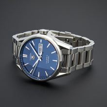 Load image into Gallery viewer, Tag Heuer Carrera Automatic Blue Dial Silver Steel Strap Watch for Men - WAR201E.BA0723