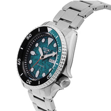 Load image into Gallery viewer, Seiko 5 Sports SKX Skeleton Green Dial Silver Steel Strap Watch For Men - SRPJ45K1