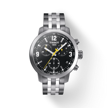 Load image into Gallery viewer, Tissot PRC 200 Chronograph Black Dial Stainless Steel Watch For Men - T0554171105700