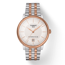 Load image into Gallery viewer, Tissot Carson Premium Powermatic 80 White Dial Two Tone Steel Strap Watch For Men - T122.407.22.031.01