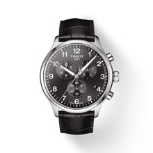 Load image into Gallery viewer, Tissot Chrono XL Classic Black Dial Black Leather Strap Watch For Men - T116.617.16.057.00
