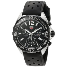 Load image into Gallery viewer, Tag Heuer Formula 1 Black Dial Black Leather Strap Watch for Men - CAZ1010.FT8024