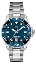 Load image into Gallery viewer, Tissot Seastar 1000 Lady Blue Dial Silver Steel Strap Watch For Women - T120.210.11.041.00