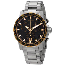 Load image into Gallery viewer, Tissot Supersport Chrono Black Dial Silver Steel Strap Watch For Men - T125.617.21.051.00