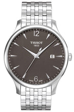Load image into Gallery viewer, Tissot T Classic Tradition Grey Dial Silver Steel Strap Watch For Men - T063.610.11.067.00