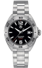 Load image into Gallery viewer, Tag Heuer Formula 1 Automatic Black Dial Silver Steel Strap Watch for Men - WAZ2113.BA0875