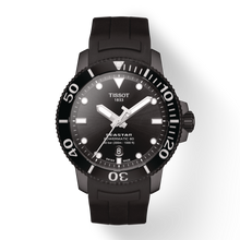 Load image into Gallery viewer, Tissot Seastar 1000 Powermatic 80 Black Dial Black Rubber Strap Watch For Men - T120.407.37.051.00