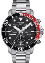 Load image into Gallery viewer, Tissot Seastar 1000 Chronograph Black Dial Silver Steel Strap Watch For Men - T120.417.11.051.01