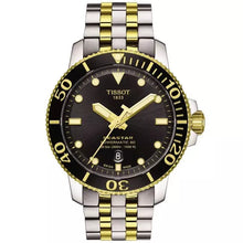 Load image into Gallery viewer, Tissot Seastar 1000 Powermatic 80 Black Dial Two Tone Steel Strap Watch For Men - T120.407.22.051.00