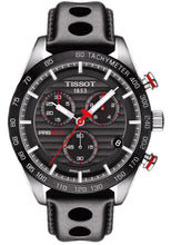 Load image into Gallery viewer, Tissot PRS 516 Chronograph Black Dial Black Leather Strap Watch For Men - T100.417.16.051.00