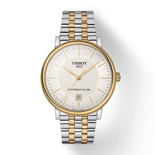 Load image into Gallery viewer, Tissot Carson Premium Powermatic 80 White Dial Two Tone Steel Strap Watch For Men - T122.407.22.031.00