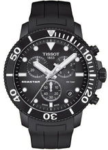 Load image into Gallery viewer, Tissot Seastar 1000 Chronograph Black Dial Black Rubber Strap Watch For Men - T120.417.37.051.02