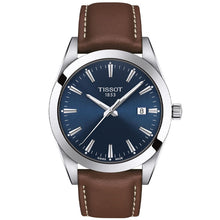 Load image into Gallery viewer, Tissot Gentleman Blue Dial Brown Leather Strap Watch For Men - T127.410.16.041.00