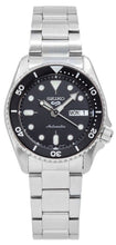 Load image into Gallery viewer, Seiko 5 Sports SKX Automatic Black Dial Silver Steel Strap Watch For Men - SRPK29K1