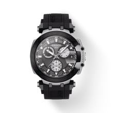 Load image into Gallery viewer, Tissot T Race Chronograph Anthracite Black Dial Black Silicone Strap Watch For Men - T115.417.27.061.00