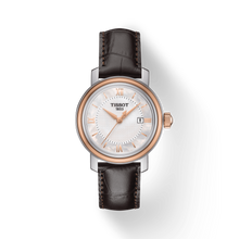 Load image into Gallery viewer, Tissot Bridgeport Lady White Dial Brown Leather Strap Watch For Women - T097.010.26.118.00