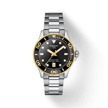 Load image into Gallery viewer, Tissot Seastar 1000 Black Dial Silver Steel Strap Watch For Men - T120.210.21.051.00