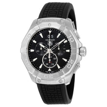 Load image into Gallery viewer, Tag Heuer Aquaracer Chronograph Black Dial Black Rubber Strap Watch for Men - CAY1110.FT6041