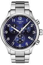 Load image into Gallery viewer, Tissot T Sport Chrono XL Classic Blue Dial Silver Steel Strap Watch For Men - T116.617.11.047.01