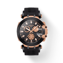 Load image into Gallery viewer, Tissot T Race Chronograph Black Dial Black Silicone Strap Watch For Men - T115.417.37.051.00