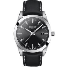 Load image into Gallery viewer, Tissot Gentleman Black Dial Black Leather Strap Watch For Men - T127.410.16.051.00
