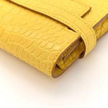 Load image into Gallery viewer, Matte Alligator Kelly Longue Wallet Mimosa