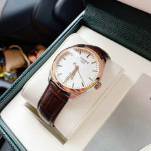 Load image into Gallery viewer, Tissot T Classic PR 100 Quartz White Dial Brown Leather Strap Watch for Men - T101.410.26.031.00