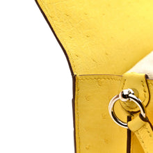 Load image into Gallery viewer, Ostrich Mini Sac Roulis Jaune Citron