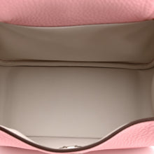 Load image into Gallery viewer, Taurillon Clemence Verso Mini Lindy 20 Rose Sakura Gris Perle