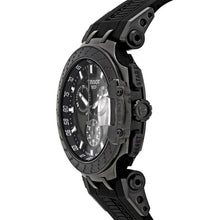 Load image into Gallery viewer, Tissot T Race Chronograph Anthracite Black Dial Black Silicone Strap Watch For Men - T115.417.37.061.03