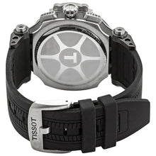 Load image into Gallery viewer, Tissot T Race Chronograph White Dial Black Silicone Strap Watch For Men - T115.417.27.011.00