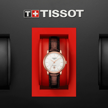 Load image into Gallery viewer, Tissot T Classic Carson Premium White Dial Brown Leather Strap Watch for Women - T122.207.36.031.00