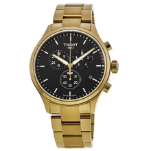 Load image into Gallery viewer, Tissot Chrono XL Classic Black Dial Gold Steel Strap Watch for Men - T116.617.33.051.00